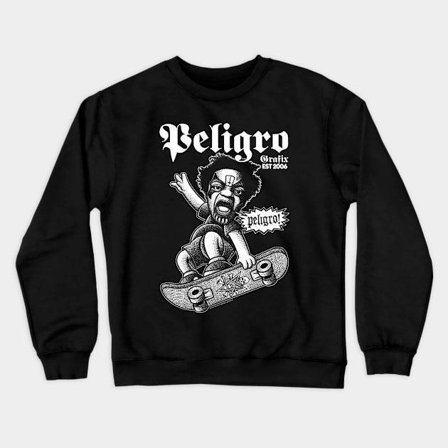 Peligro Graphics, Possessed to skate Crewneck Sweatshirt by PeligroGraphics